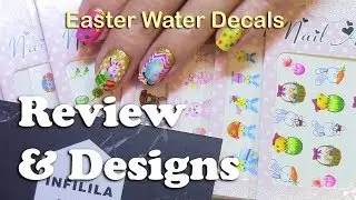 Infilila Multi Pack Easter Water Decals - review & designs