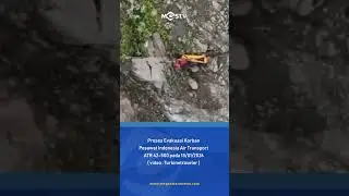PROSES EVAKUASI KORBAN PESAWAT ATR 42 500 DI MAROS SULSEL