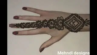 Very Simple Back Hand Mehndi Design || Festival Mehndi Design