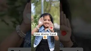 Color Mixing Trend New 🎨 | Prachi Chavda | #shorts #trending #colormixing #viral