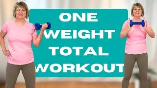 One-Dumbbell Fitness Routine for 50+ | Full-Body Strength