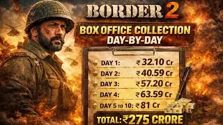 ||BORDER 2 😱💥💯|| BOX OFFICE COLLECTION DAY-TO-DAY 🤩🗣️😎|| #border2 #daybyday 
