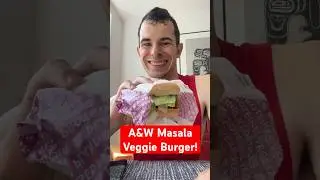 A&W Masala Veggie Burger! #aw #awburger #burger #canada