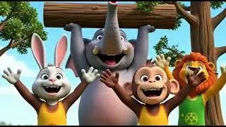 Teen dost 1 sher 🦁 2 hathi🐘,3bandar🐒 #cartoon #youtubevedio #viralvideo #pakistan 