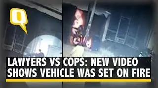 Vehicle Set Ablaze: New Video of Tis Hazari Clash Emerges | The Quint