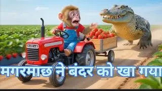 मगरमाछ ने बंदर को खा गया इमेजिन वीडियो कार्टून वायरल वीडियो cartoon animal viral video 