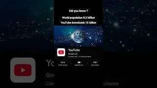 World: 8.2B people. YouTube: 10B downloads. Maths crying in the corner #youtube #world #didyouknow