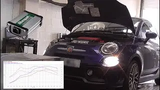 Abarth 595 1.4 T-Jet 145PS Dyno Run with our Plug and Play Chip Tuning Box