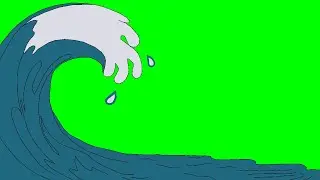 Sea waves Green Screen Video Animation | animationgifs | Ocean Wave and Seashore Background Template
