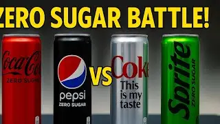 Coke Zero vs Pepsi Zero vs Diet Coke vs Sprite Zero | Ultimate Zero Sugar Taste Test!