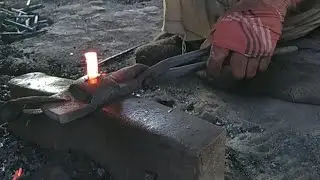 MAN VS HARDWORK is live! Young Man Making Nails #blacksmith #hardwork #live