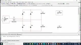 Simulación de fuente regulada con 7815 y 7915