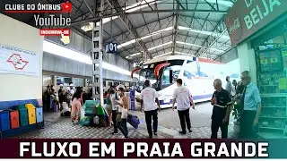 MOVIMENTAÇÃO NA RODOVIÁRIA DE PRAIA GRANDE (TERMINAL TATICO) + DETALHES INTERNOS