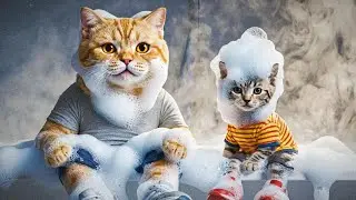 The Great Cat Bath Chase 🐈 Edgar Finally Catches Scully!