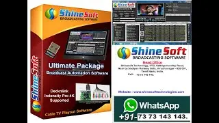 Telugu Cable Tv Shinesoft  Playout software & OTT streaming ,Youtube ,Facebook streaming software