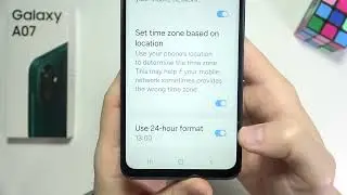 Samsung A07: How to Set 12h/24h Time Format