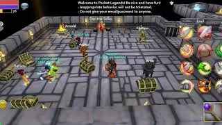 My old Pocket Legends character with a Black dragon vanity set