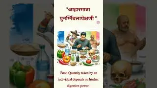 Quantity of food intake depends on individual's digestive fire 🔥🔥