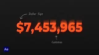 Animate Rising Numbers in After Effects &mdash; Infinite Counter with Commas & Dollar Sign