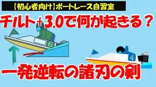 【初心者向け】チルトって何？跳ねるとどうなる？+3度で一発大勝負！！チルトを跳ねるメリット・デメリットと予想への活かし方を解説！えいすマンのボートレース自習室#10