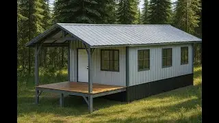 Build Your Dream Cabin! Ultimate 15x35 Gable Roof Cabin Kit [DIY Friendly]