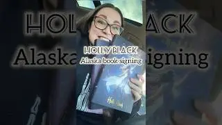 When an author comes to Alaska, you go to the book signing! #booksigning #hollyblack #yafantasy
