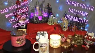 ⚡️HARRY POTTER⚡️Hallmark Ornaments Collection| Rare B&BW Pink Apple Punch Candle Collectible