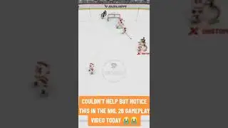 NOTICED THIS IN THE NHL 26 GAMEPLAY TRAILER 😭😭