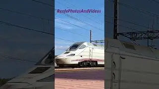 Renfe Alvia S-130 con un Euromed Barcelona Alicante, a su paso por L'Ametlla #renfe #alvia #euromed