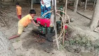 Funny Style Started Old Kirloskar Chalo Machine.Spider-man salo machine Start challenge.