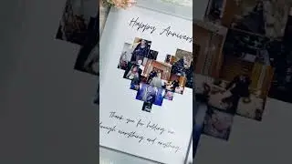 Anniversary photo frame❣️ #anniversaryphotoframe #photoframe #anniversarygifts #handmadegifts