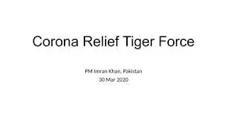 Corona Relief Tiger Force 30 Mar 2020