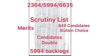 5994 New Update Today/2nd List #2364 2nd List #5994 Not joining List #Backlogs #2364 #Ett #Cuttoffs