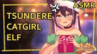 Catgirl Elf Needs Help at Santas Workshop | ASMR | [gift wrapping] [paper sounds] [Christmas]