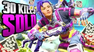INSANE GAME! 30 KILLS SOLO and 6,300 Damage Valkyrie Apex Legends Gameplay Season 16