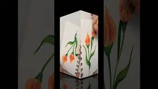 Easy and satisfying one stroke painting #ytshorts #shortsfeed #ytviral #calming