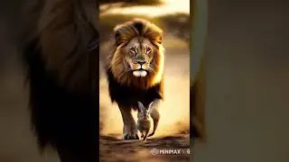 Lion chasing rabbit |youtube shorts
