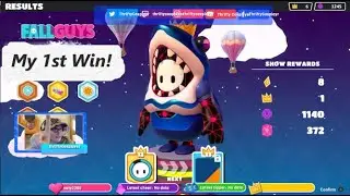 My First Win Ever On Fall Guys!!!!!!!