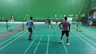 Sesha & Soumya VS Saumya & Soumyaa|Thirdcourt |Badminton |MensDoubles |ClubBadminton |YonexMavis350
