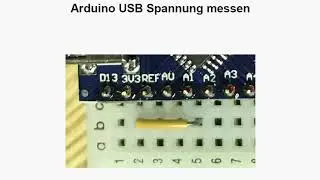 The Arduino measures its own USB Voltage / VCC