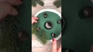 DIY-Adventskranz (Upcycling aus alter Backform)