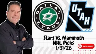 Stars vs Mammoth 1/31/26 NHL Picks and Predictions | Scott Rickenbach NHL Best Bets & Betting Tips