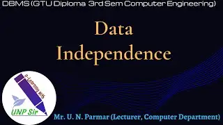 Unit 2 Lecture 3 | Data Independence | what is data independence