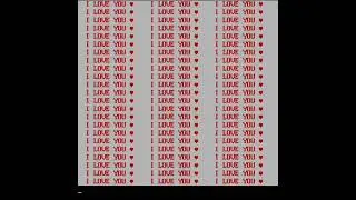 I LOVE YOU ❤️❤️ PROGRAM // C PROGRAMMING #programming #shorts