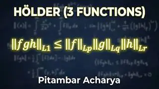 H&ouml;lder Inequality Explained | Product of Three Functions in Lᵖ Spaces