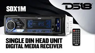 DS18 SDX1M Single Din Head Unit Digital media receiver Mech-Less Player, Bluetooth, Dual USB , 7V