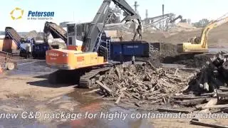 Peterson 6700B Mid-Speed Grinder in Railroad Ties