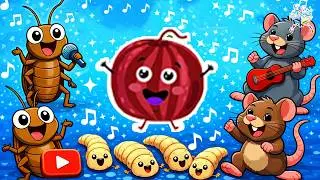 Cockroach, Rat & Maggot Sounds 🪳🐀🐛 | Clean & Fun Animal Song for Kids