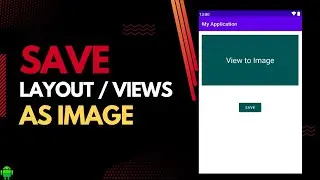 How to Save  Layouts / Views as Image in Gallery | Save Layout as Image | Android Studio in JAVA