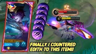FINALLY I CAN COUNTER CROWD CONTROL BURST OF EDITH   USING THIS ITEM  ( YOU MUST TRY NOW) MLBB